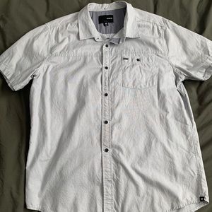 Men’s Light Grey Hurley Button Up Shirt
